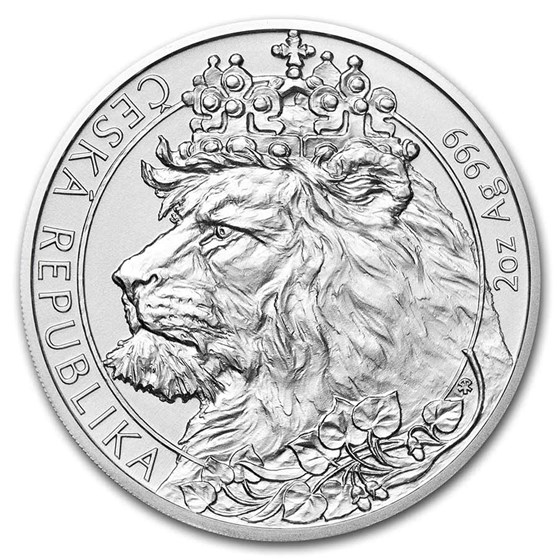 2021 Niue 2 oz Silver Czech Lion BU 2021 Niue 2 oz Silver Czech Lion BU