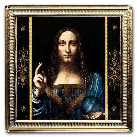 2021 Niue 2 oz Silver Leonardo da Vinci: Salvator Mundi Proof 2021 Niue 2 oz Silver Leonardo da Vinci: Salvator Mundi Proof