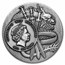 2021 Niue 3 oz Antique Silver Warriors of Ancient China Dian Wei
