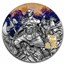 2021 Niue 3 oz Antique Silver Warriors of Ancient China Dian Wei