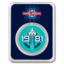 2021 Niue Colorized 1 oz Ag $2 GALAGA™ 40th Anniversary BU