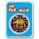 2021 Niue Colorized 1 oz Ag $2 Ms.PAC-MAN™ 40th Anniversary BU