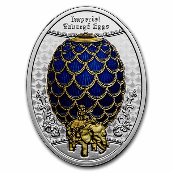 2021 Niue Silver Faberge Eggs Pinecone Egg 2021 Niue Silver Faberge Eggs Pinecone Egg