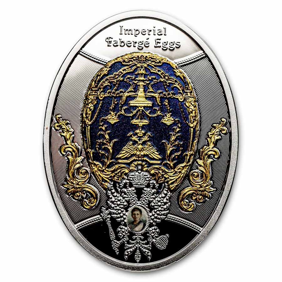 2021 Niue Silver Faberge Eggs: The Tsarevich Egg