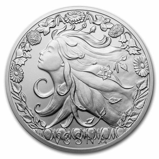 2021 Niue Silver Universal Goddess: Vesna 2021 Niue Silver Universal Goddess: Vesna
