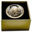 2021 NL 1 oz Gold Proof Lion Dollar (w/Bamboo & Glass Dome)