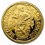 2021 NL 1 oz Gold Proof Lion Dollar (w/Bamboo & Glass Dome)