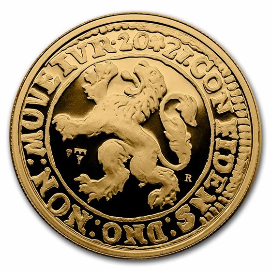 2021 NL 1 oz Gold Proof Lion Dollar (w/ Box & COA) 2021 NL 1 oz Gold Proof Lion Dollar (w/ Box & COA)