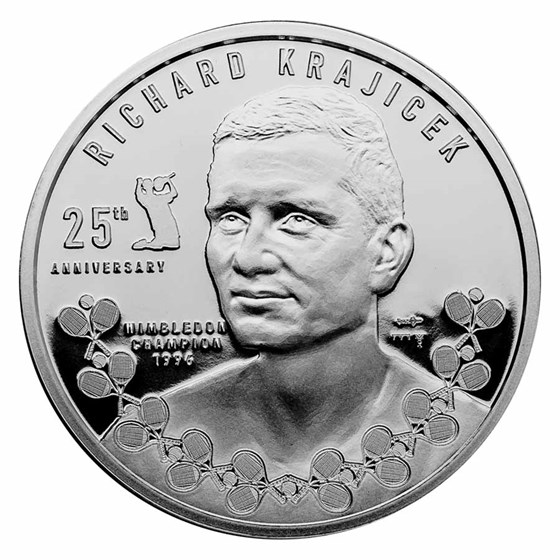 2021 NLD 1 oz Silver Richard Krajicek Wimbledon Prf (w/Delft Box) 2021 NLD 1 oz Silver Richard Krajicek Wimbledon Prf (w/Delft Box)