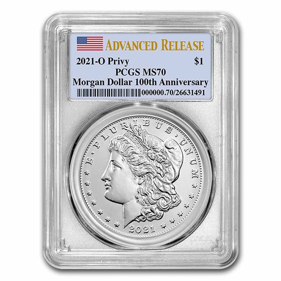 2021-(O) Silver Morgan Dollar MS-70 PCGS (Advanced Release) 2021-(O) Silver Morgan Dollar MS-70 PCGS (Advanced Release)