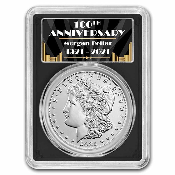 2021-(O) Silver Morgan Dollar MS-70 PCGS (FDI, Black)