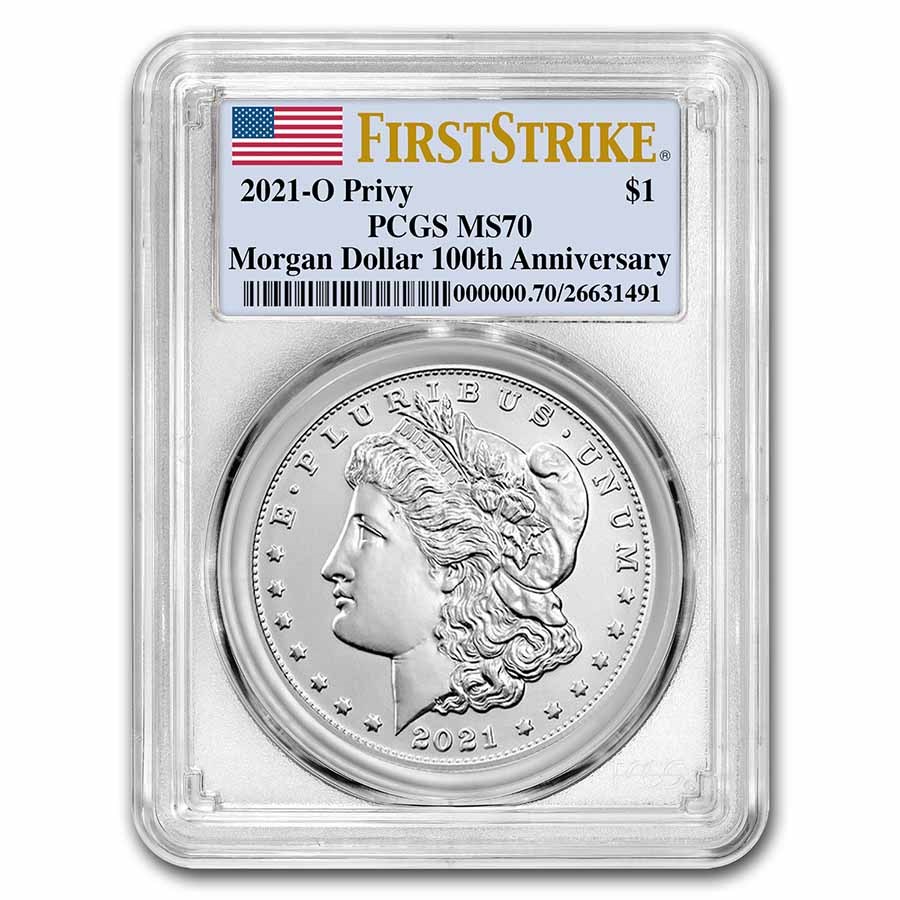 Buy 2021-(O) Silver Morgan Dollar MS-70 PCGS (FirstStrike®) | APMEX