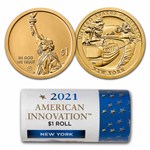 2021-P American Innovation $1 Erie Canal (25-Coin Roll) (NY)