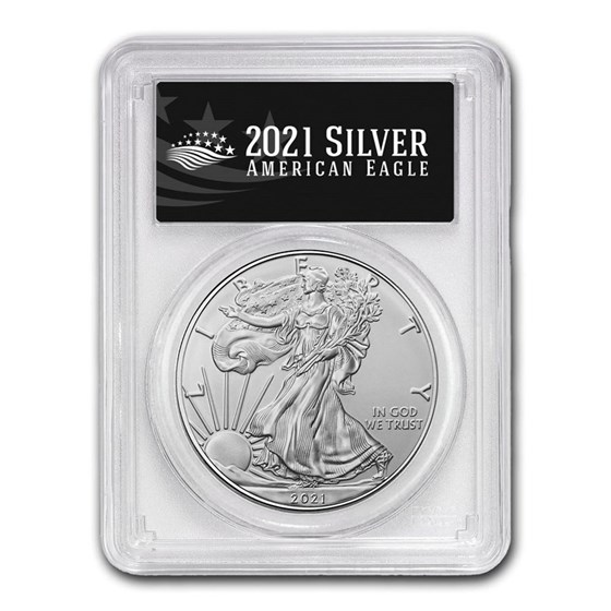 2021 (P) American Silver Eagle MS-69 PCGS (FS, Black Label) 2021 (P) American Silver Eagle MS-69 PCGS (FS, Black Label)