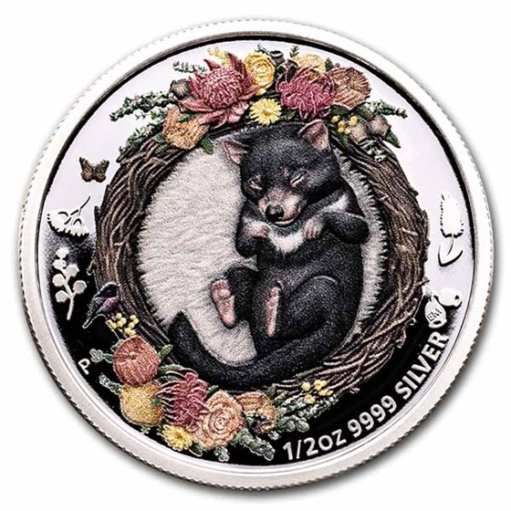 2021-P AUS 1/2 oz Silver Dreaming Down Under Tasmanian Devil Prf 2021-P AUS 1/2 oz Silver Dreaming Down Under Tasmanian Devil Prf
