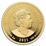 2021-P AUS 5 oz Gold Mythical Creatures Unicorn PF (Coin Only)