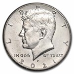 2021-P Kennedy Half Dollar 20-Coin Roll BU (Mint Wrapped)