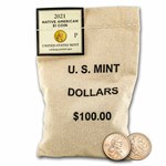 2021-P Native Amer $1 - Eagle Feathers BU (100-Coin Bag)
