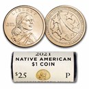 2021-P Native Amer $1 - Eagle Feathers BU (25-Coin Roll)