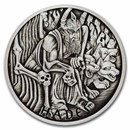 2021-P Tuvalu 1 oz Silver Antiqued Gods of Olympus (Hades)