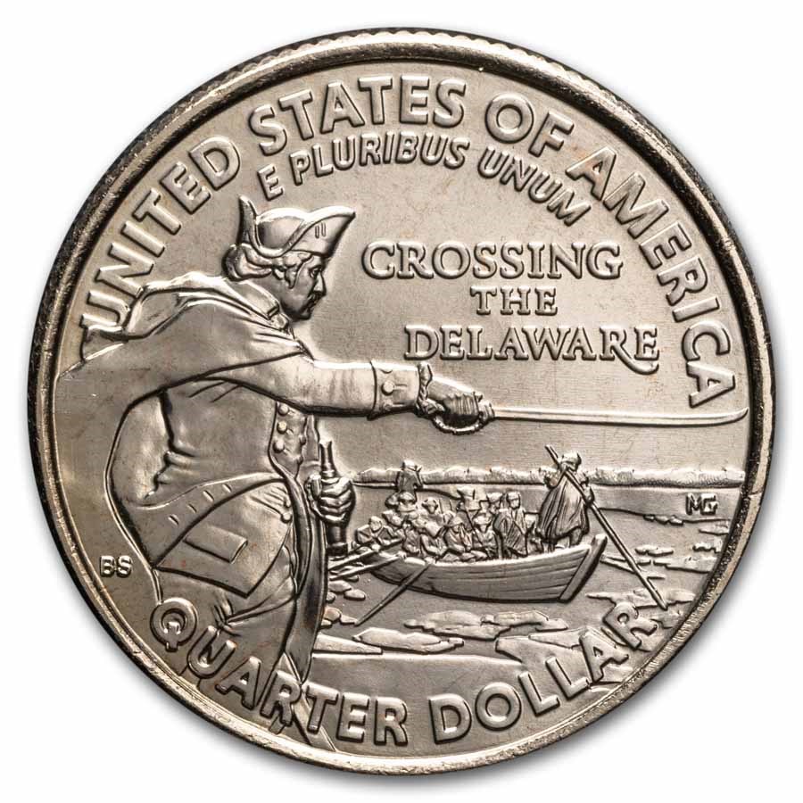 2021-P Washington Crossing the Delaware Quarter BU