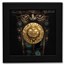 2021 Palau 1 oz Silver $5 Domed Inca Sun God (Gilded Gold)