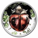 2021 Palau 1 oz Silver $5 Lady Luck Proof