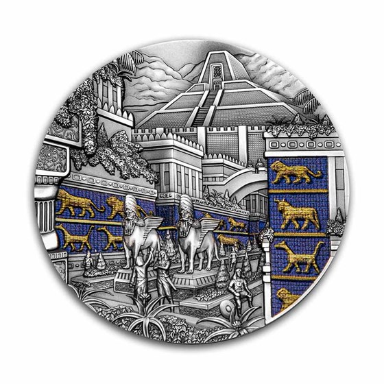2021 Palau 2 oz Antique Silver Lost Civilization: Babylon 2021 Palau 2 oz Antique Silver Lost Civilization: Babylon