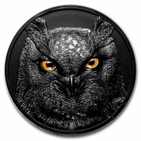 2021 Palau 2 oz Silver Hunters by Night: Eagle Owl