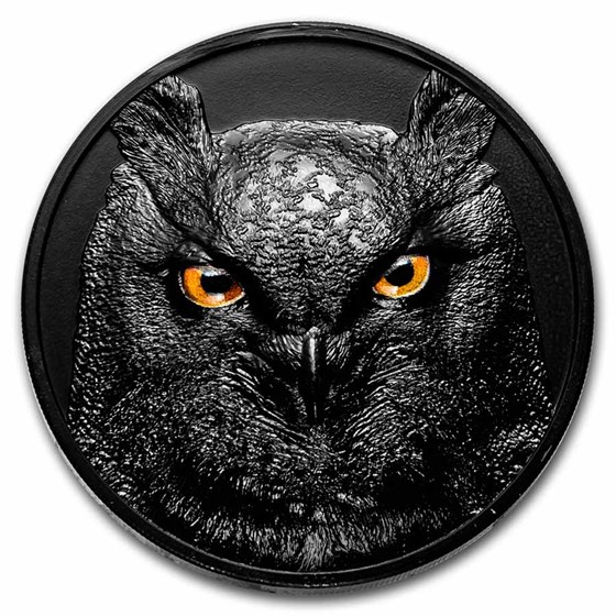 2021 Palau 2 oz Silver Hunters by Night: Eagle Owl 2021 Palau 2 oz Silver Hunters by Night: Eagle Owl