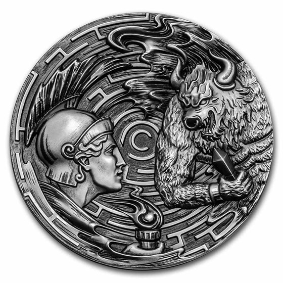 2021 Palau 3 oz Silver Evil Within: Theseus and the Minotaur 2021 Palau 3 oz Silver Evil Within: Theseus and the Minotaur