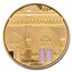 2021 Palau 5 oz Gold Tiffany Art Metropolis: Notre Dame PF-70 NGC