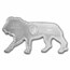 2021 PAMP 1 oz Silver $2 Animals of Africa: African Lion