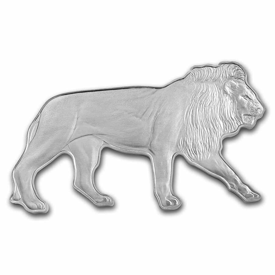 2021 PAMP 1 oz Silver $2 Animals of Africa: African Lion