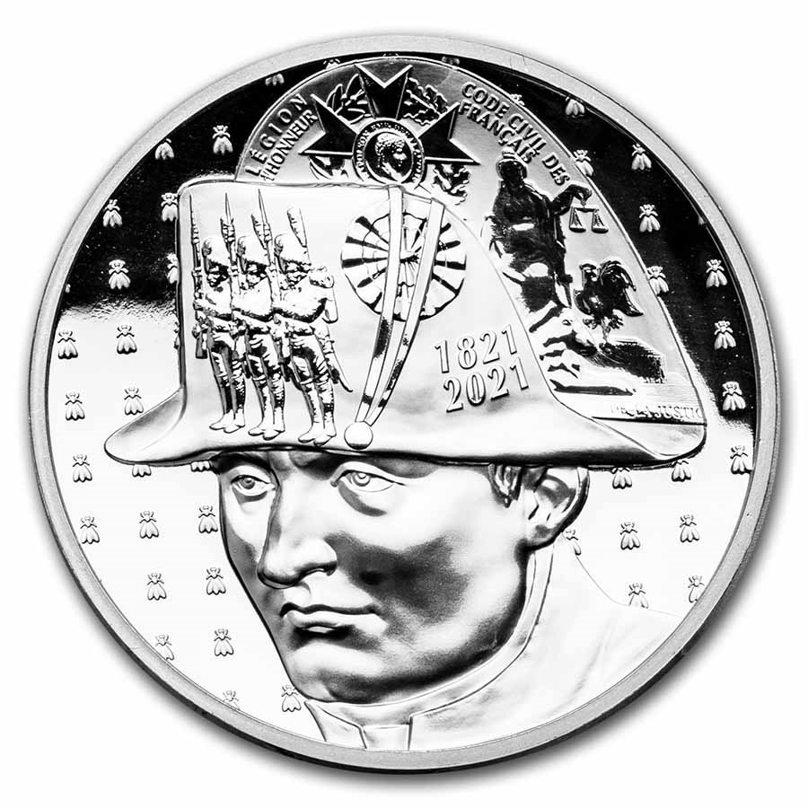 2021 Proof Silver €20 Napoleon's Passing Away (High Relief)