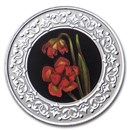 2021 RCM 1/4 oz Ag $3 Floral Emblems: Newfoundland Pitcher Plant