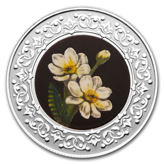 2021 RCM 1/4 oz Ag $3 Floral Emblems: NW Territ. Mountain Avens 2021 RCM 1/4 oz Ag $3 Floral Emblems: NW Territ. Mountain Avens