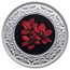 2021 RCM 1/4 oz Ag $3 Floral Emblems: Purple Saxifrage