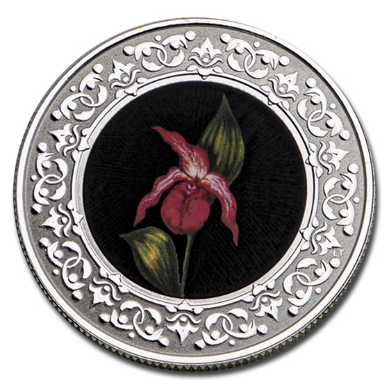 2021 RCM 1/4 oz Silver $3 Floral Emblems: PEI Lady's Slipper 2021 RCM 1/4 oz Silver $3 Floral Emblems: PEI Lady's Slipper