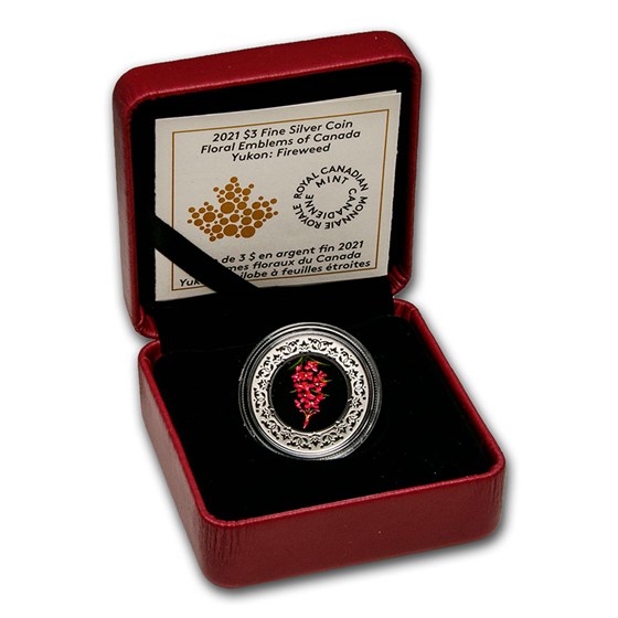 Buy 2021 RCM 1/4 oz Silver $3 Floral Emblems: Yukon Fireweed | APMEX