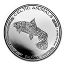 2021 Republic of Chad 1 oz Silver Celtic Animals: Salmon BU