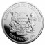 2021 Republic of Chad 1 oz Silver Mandala Antelope (Abrasions)
