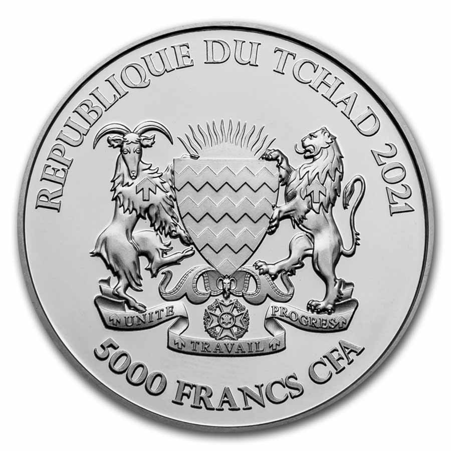 2021 Republic of Chad 1 oz Silver Mandala Warthog BU | eBay