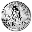 2021 Republic of Congo 1 oz Silver Silverback Gorilla (Prooflike)