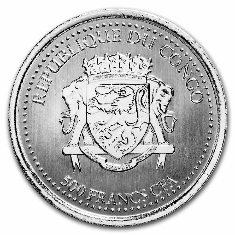 2021年コンゴ「シルバーバックゴリラ」純銀 1オンス Buy 2021 Congo 1 oz Silverback Gorilla Silver Coin | APMEX