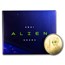 2021 Republic of Ghana 1 oz Gold 20 Dollar Space Alien Colorized