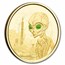 2021 Republic of Ghana 1 oz Gold 20 Dollar Space Alien Colorized