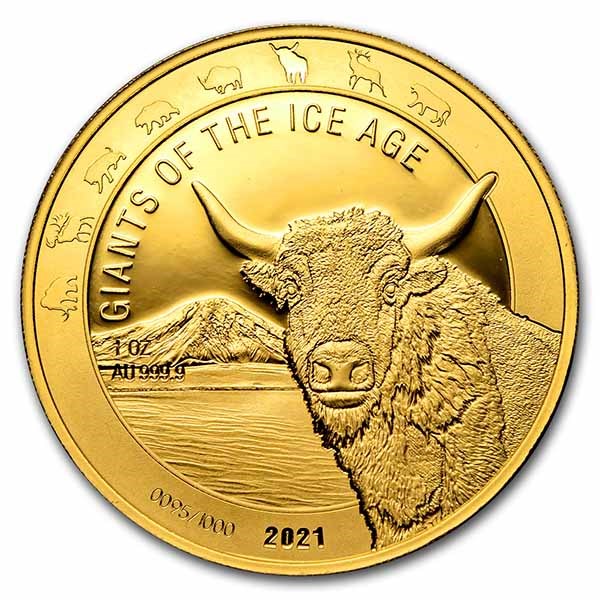 2021 Republic of Ghana 1 oz Gold Aurochs Proof