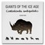 2021 Republic of Ghana 1 oz Gold Woolly Rhinoceros Proof