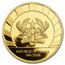2021 Republic of Ghana 1 oz Gold Woolly Rhinoceros Proof
